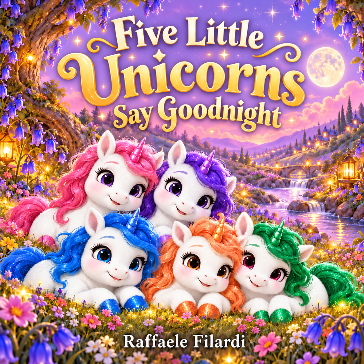 Five Little Unicorns Say Goodnight cover